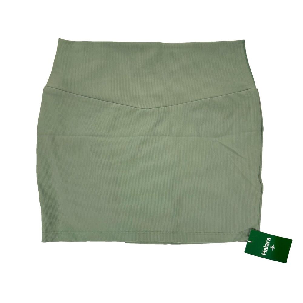 Halara Patitoff™ Flow Tummy Control 2-in-1 Mini Tennis Skirt XL Green NWT B32